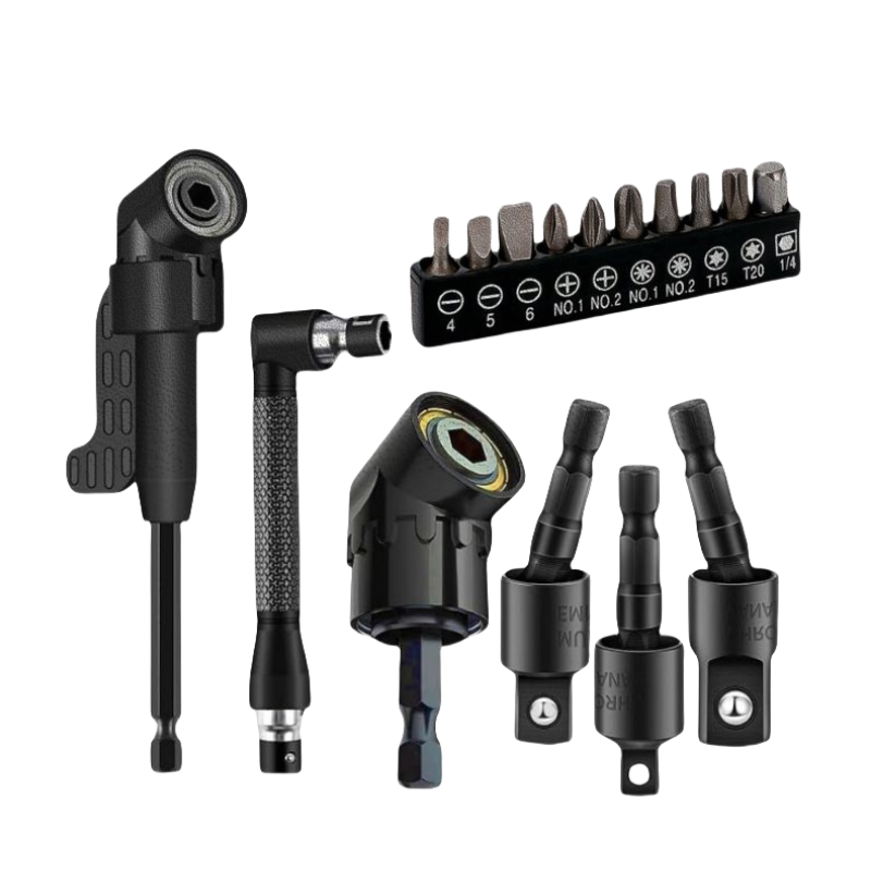 tinduo 코너 드라이버 어댑터+회전식 복스알 어댑터 3종+L형 코너 드라이버 10PCS 비트 세트 7종 세트 14,800원