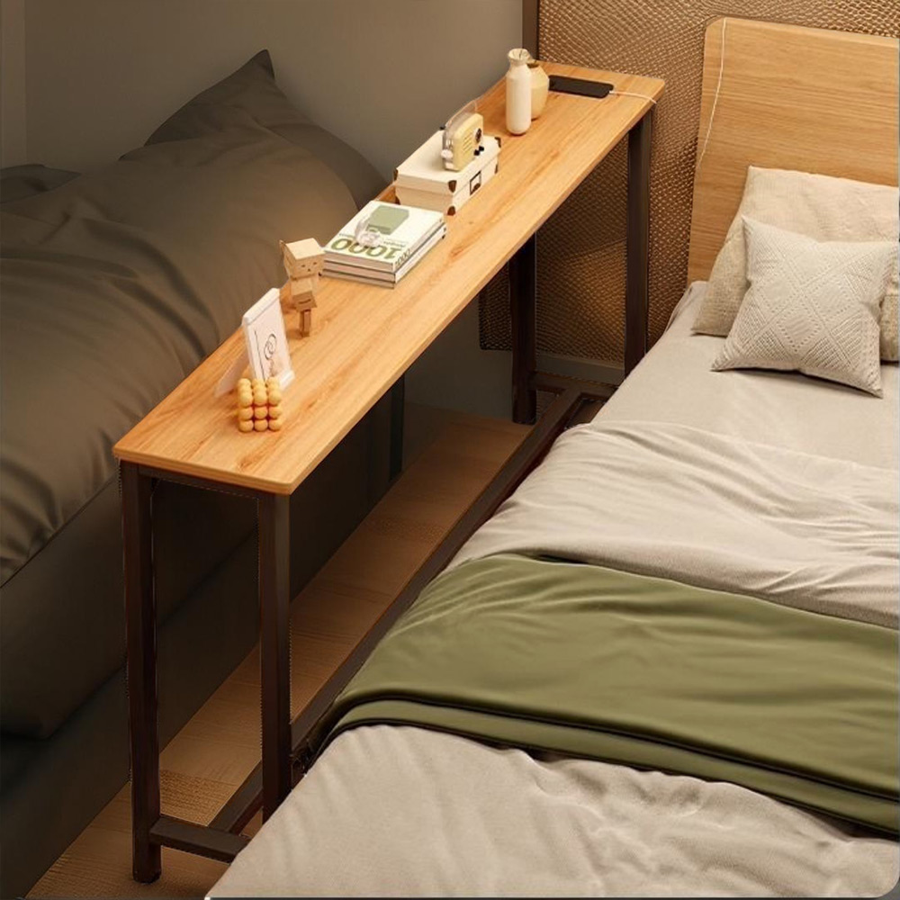 코지올 침대 거실 소파 뒤 좁은공간 긴 사이드 테이블 협탁 틈새 미니 선반, 블랙 35,600원