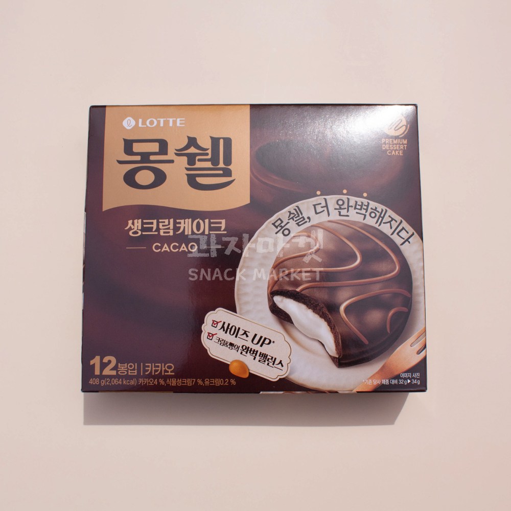 롯데제과 몽쉘 카카오 408g, 408g, 1개 6,820원