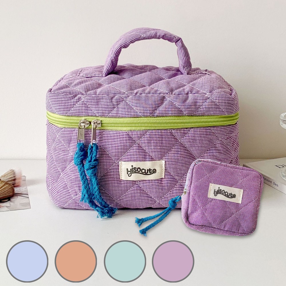 그니주니 체크 대용량 화장품 파우치 세트 2P 19,800원