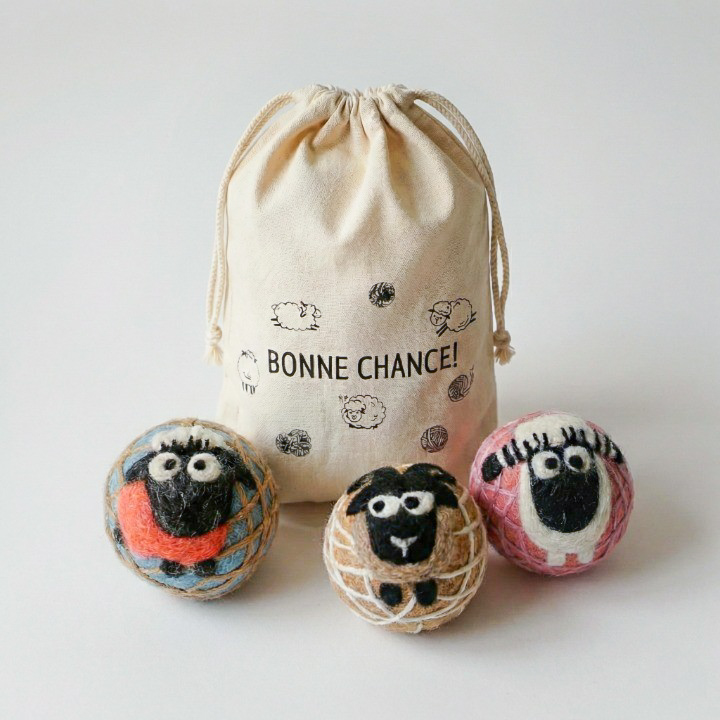 메리올렌 건조기 양모볼 뉴질랜드 천연양모 드라이어볼 파우치 포함 26,800원