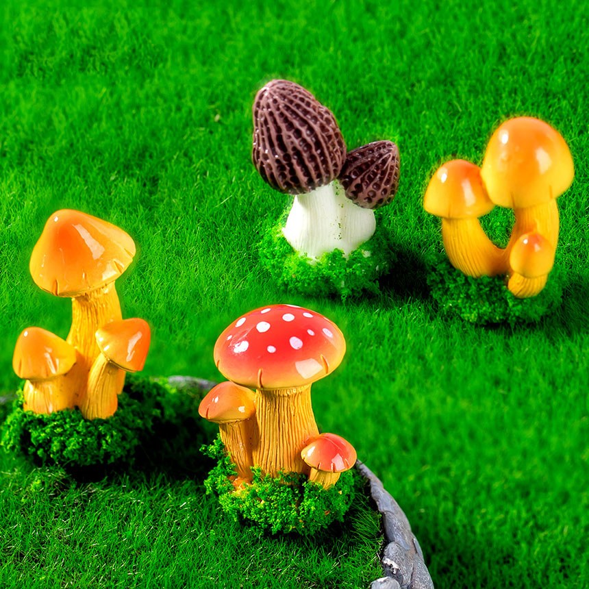 테라리움 만들기 재료 칼라 버섯 미니어처 화분장식 피규어 580원