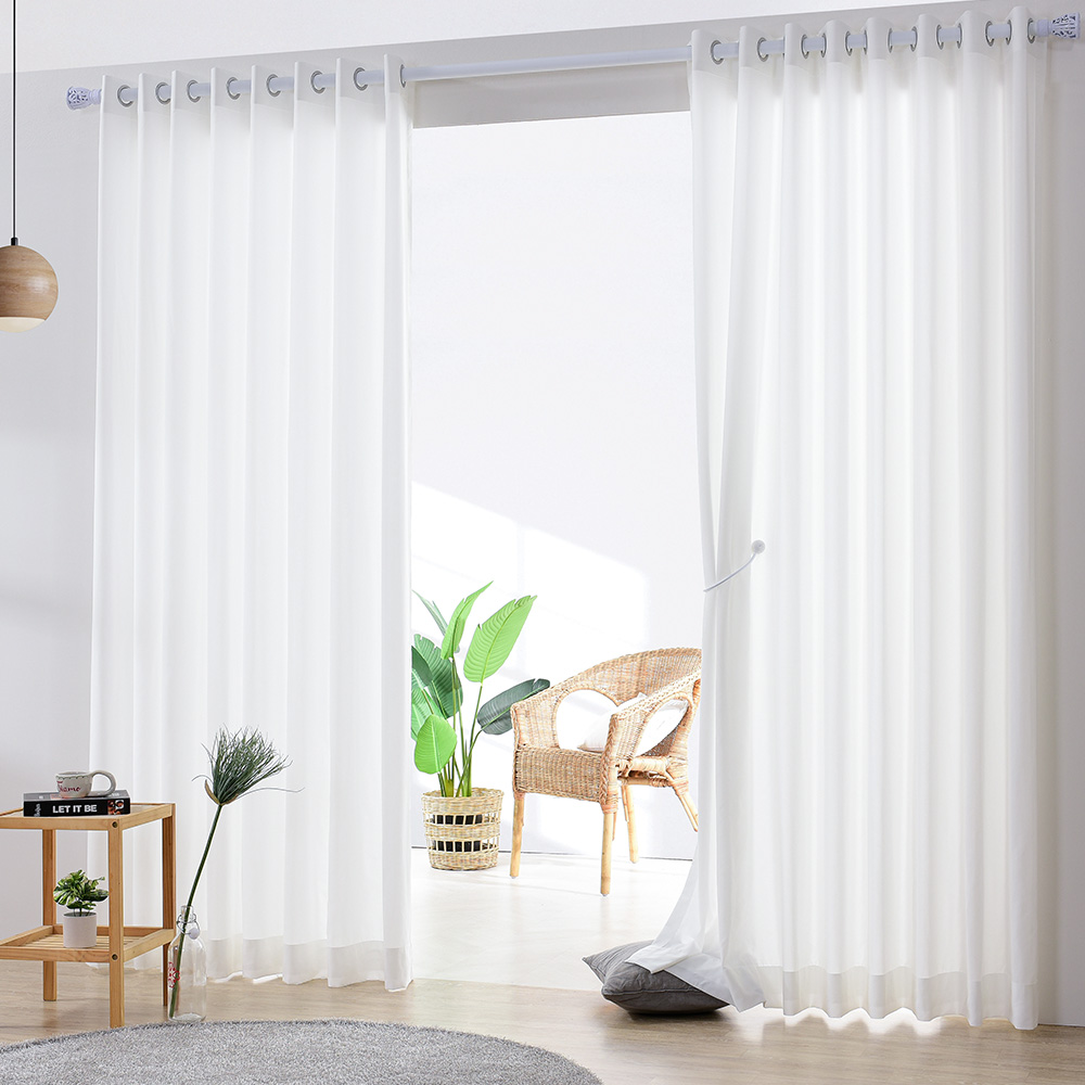 휴인홈 비침없는 울트라도톰 아일렛형 쉬폰 커튼 2p 63,800원