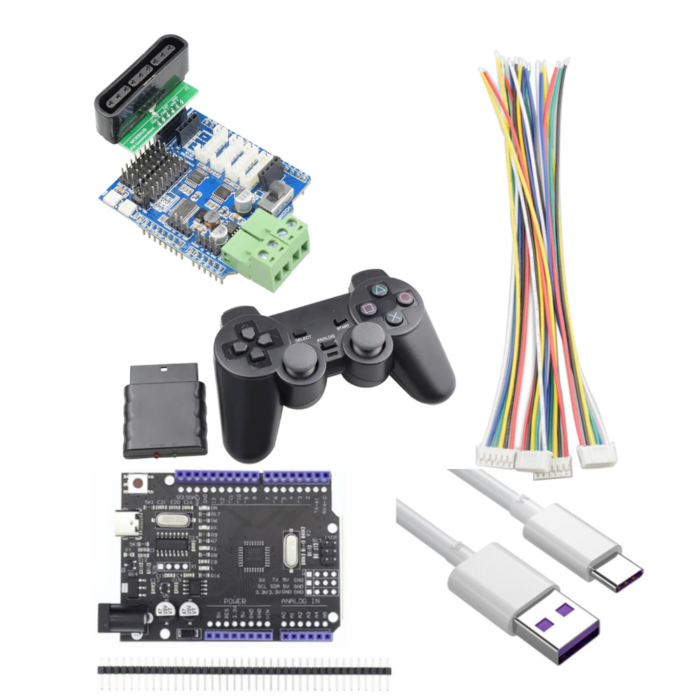 아두이노 4채널 모터 드라이버 확장 보드 - 무선 컨트롤러 포함 75,000원