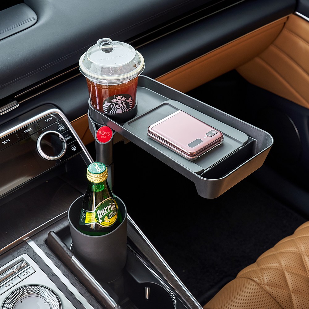 보스킴 조이 깔끔하고 심플한 차량용 컵홀더 + 일반테이블(충전X), 1개 29,900원