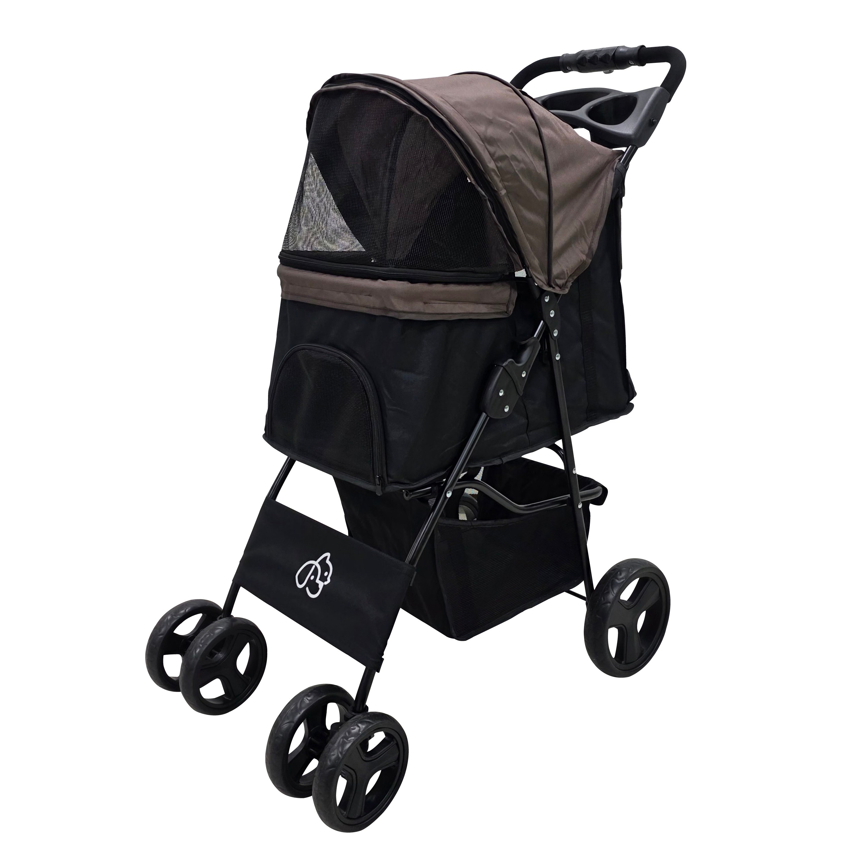 뽀또펫 경량 강아지 개모차 일체형 폴딩 펫 유모차 53,500원