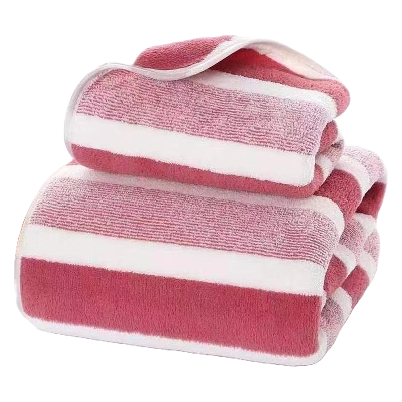 BBOO 스트라이프 샤워 비치 타월 소형 35 x 75 cm + 대형 세트 70 x 140 cm 10,800원