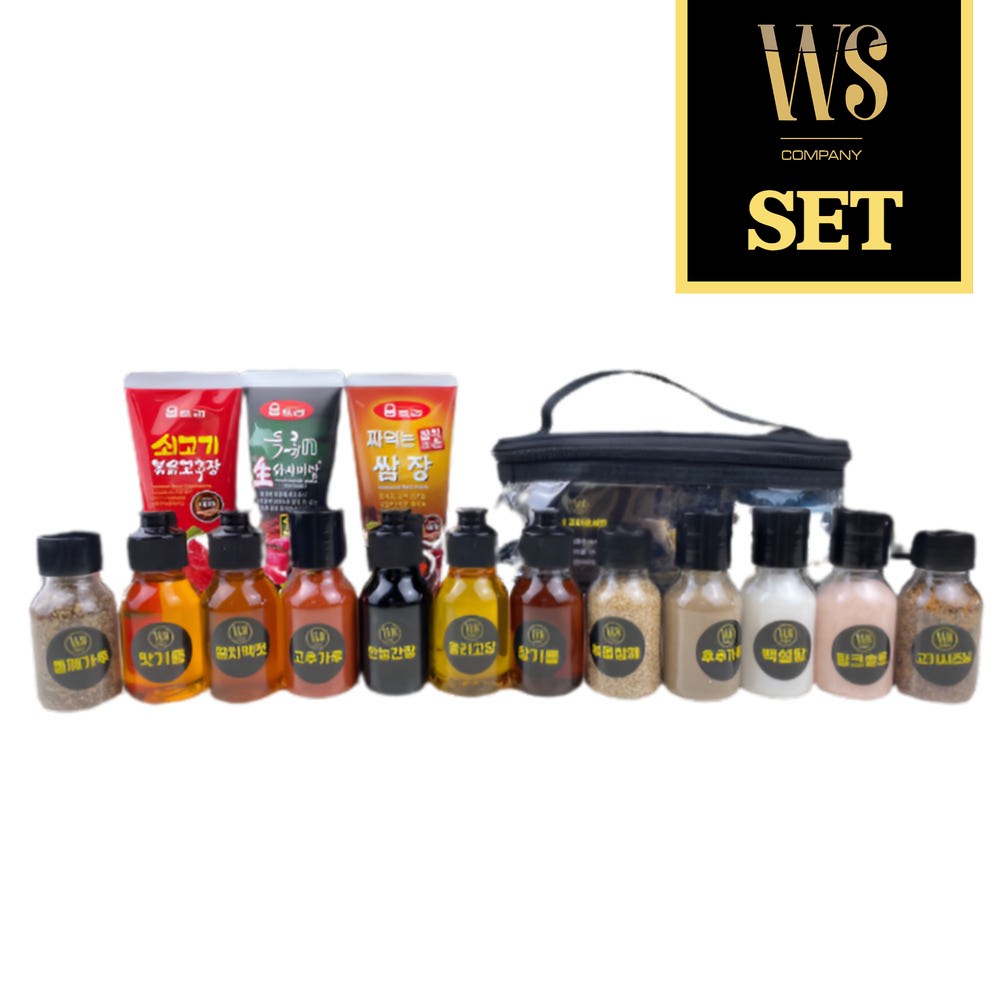 캠핑용조미료세트 60ml B세트(각60g)양념15종 (박스포장, 파우치X) 38,300원