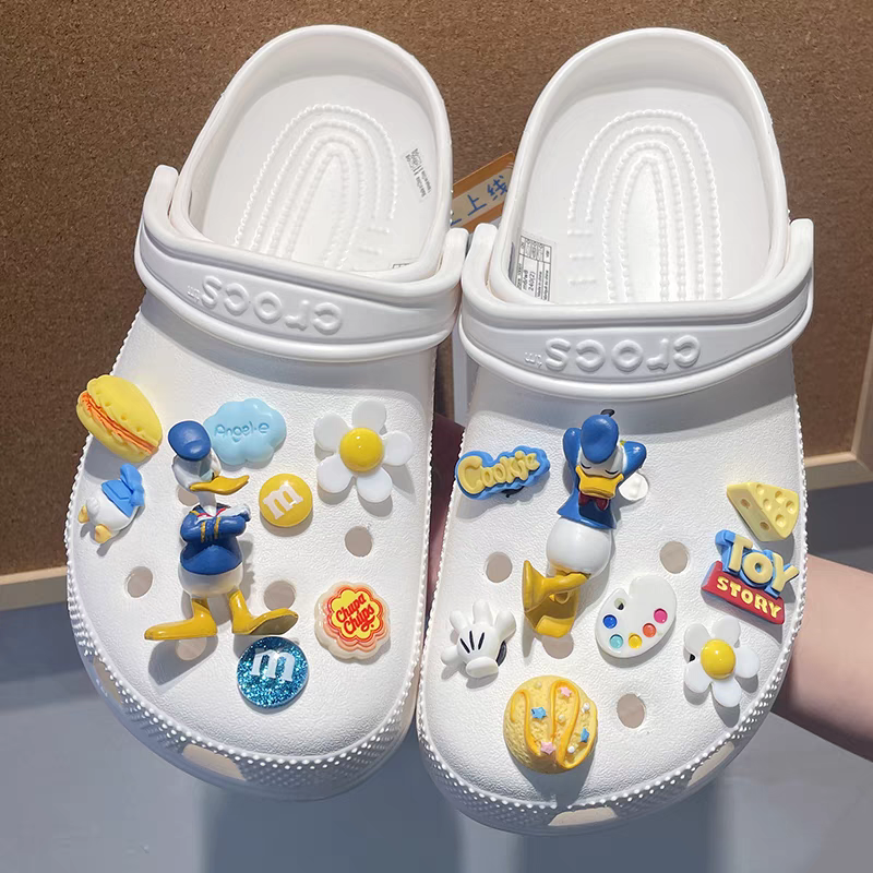 3D 입체 도날드 오리 캐릭터 슬리퍼 실내화 신발 악세사리 파츠 세트 15,800원