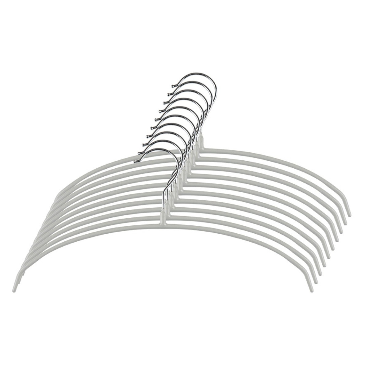 오리지니크 강력 미끄럼 방지 논슬립 옷걸이 40cm 티셔츠용 10개, 라이트그레이, 5세트 58,000원