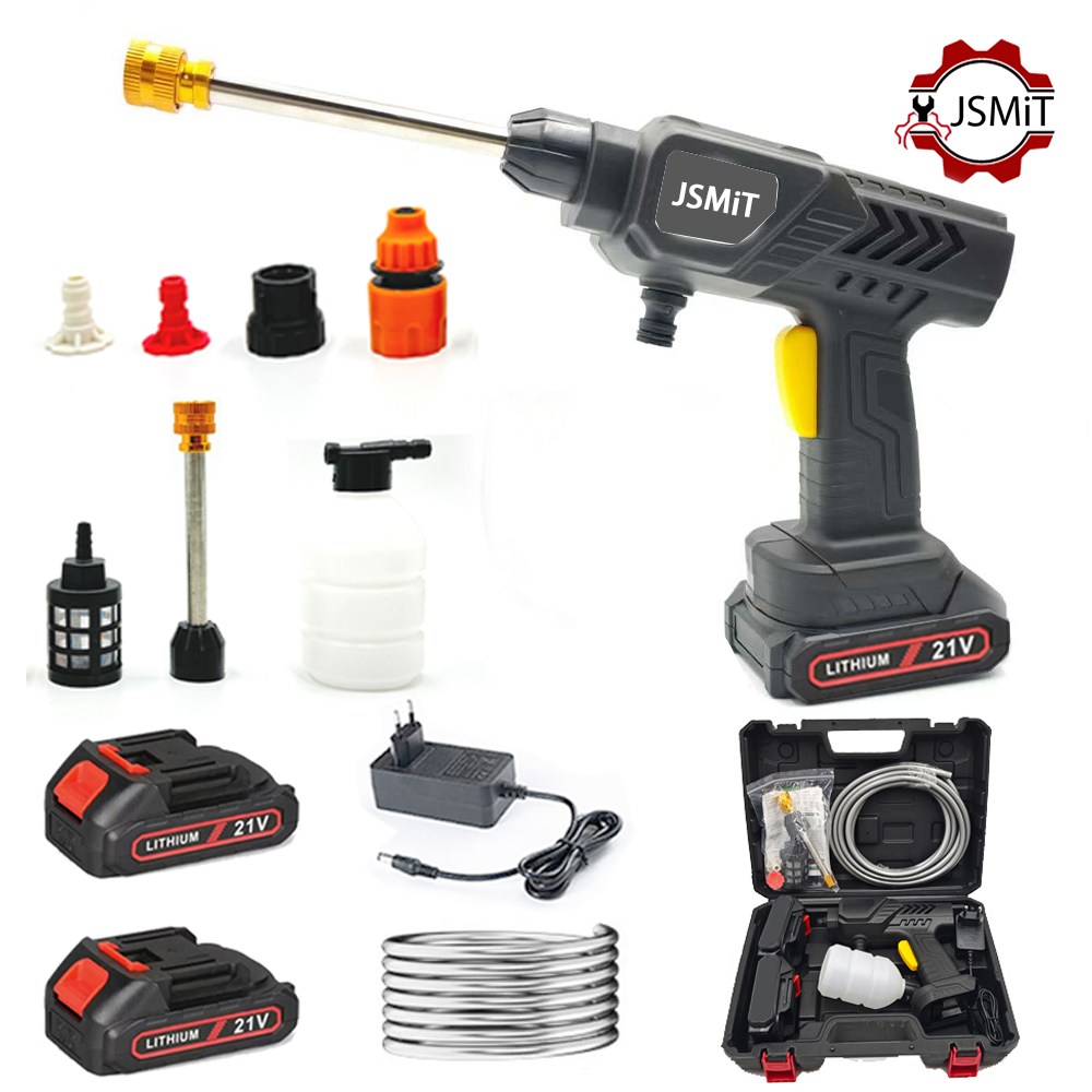 [JSMiT] 충전 무선 세차기 21V강력 고압 세척기 가정용 휴대용 세차기 분사기 세차건 셋트 물분사량 1분 4L 54,130원
