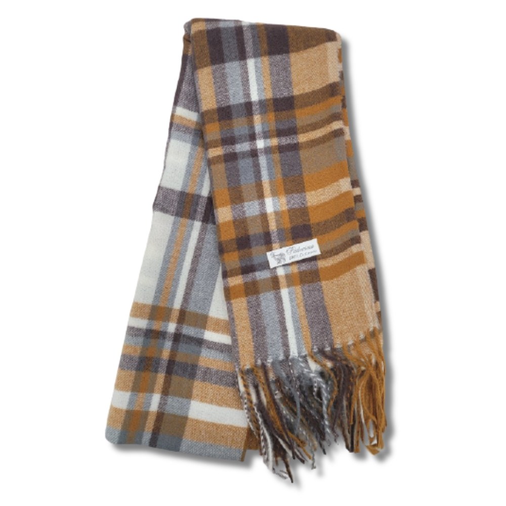 몽골리아 캐시미어 남여공용 커플 체크 머플러 고급 선물용 목도리 23,900원