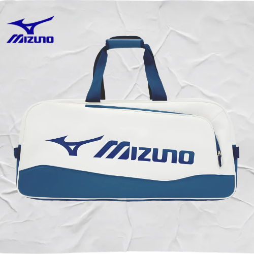 미즈노 배드민턴 테니스 스쿼시 가방 2단 토너먼트백 화이트 블루, 1개, 화이트블루 120,000원