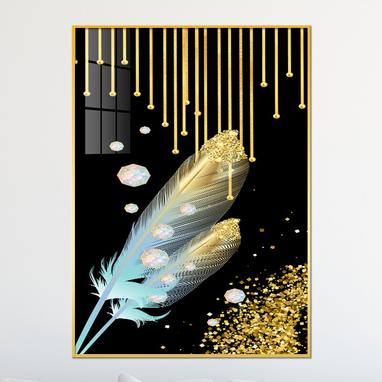 아트블루 돈 돌어오는 풍수 인테리어 액자 그림, 10_황금 깃털과 보석 78,900원