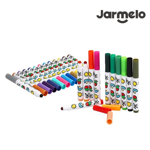 [리틀호안미로] 워셔블마커 둥근팁24색(09470) 지워지는 미술교구 베이비루 수성싸인펜 25,600원