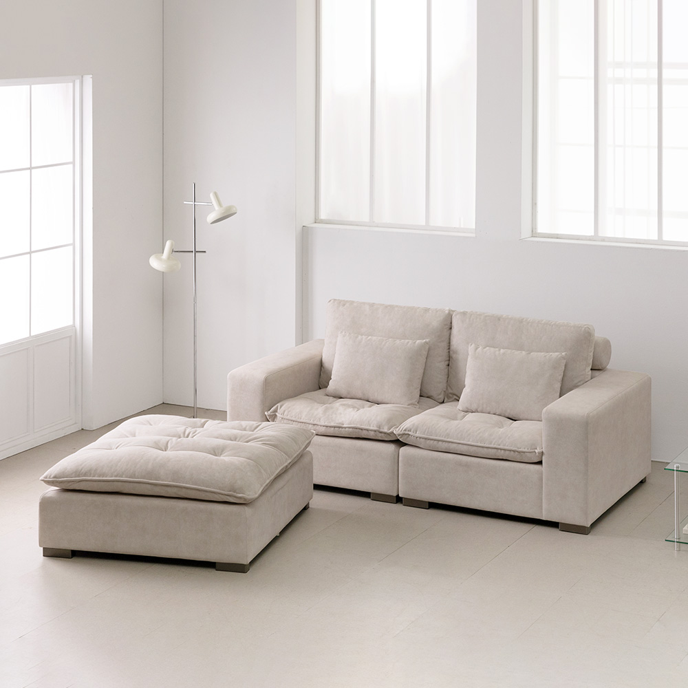 [즉시할인쿠폰 20만원+방문설치] 클라로 구스페더 정품 조야 패브릭 3인쇼파 모듈소파 359,000원