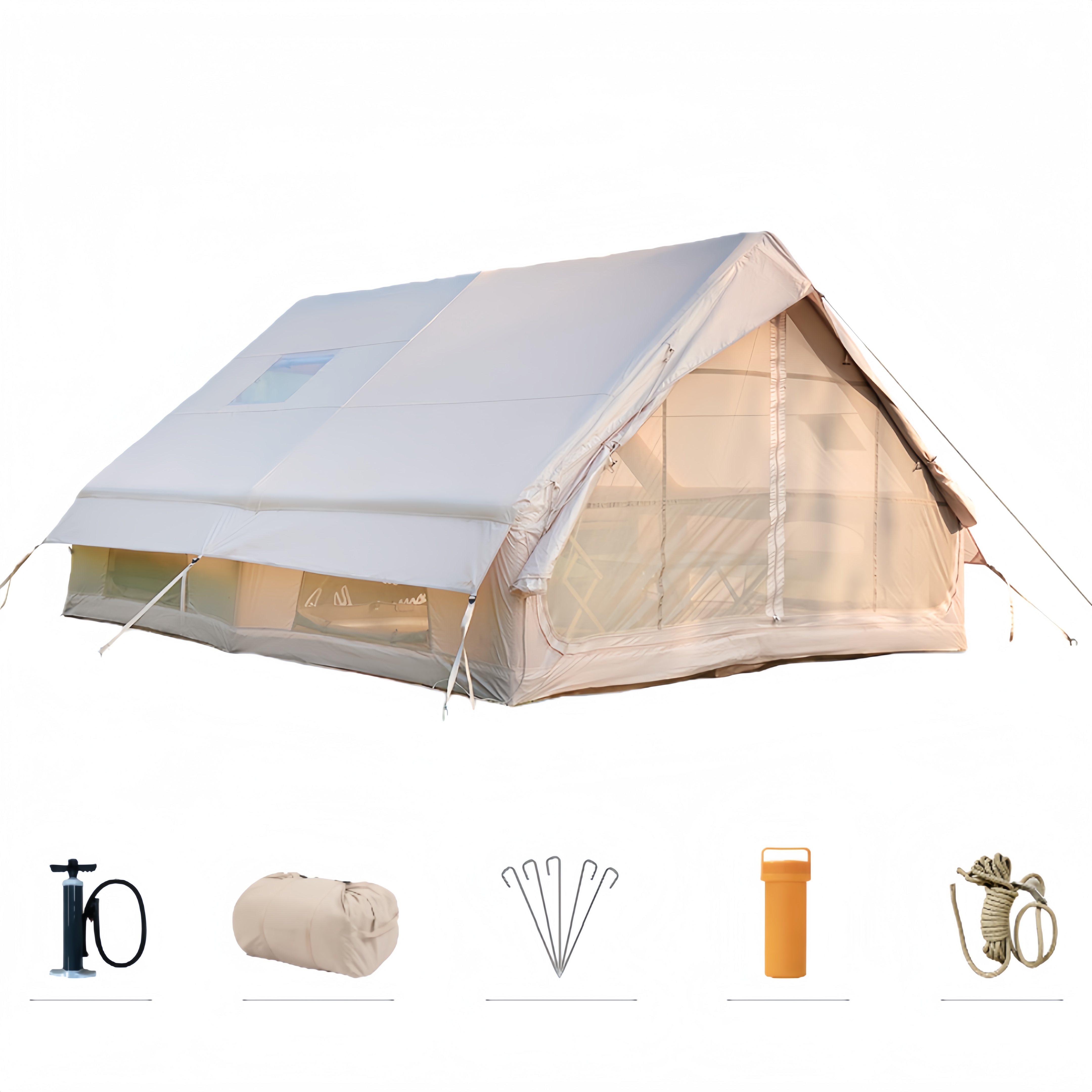 몬테리아 에어텐트 캠핑텐트 원터치텐트 12평 크기 4-6명 수용 가능 에어텐트 G518-073 632,200원