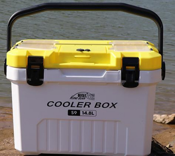 낚시용 쿨러 아이스박스 내장기포기 14.8리터 휴대용 방수미끼 새우 보관, 1개, 14.8L, 항관 S9 옐로우 14.8L 113,200원
