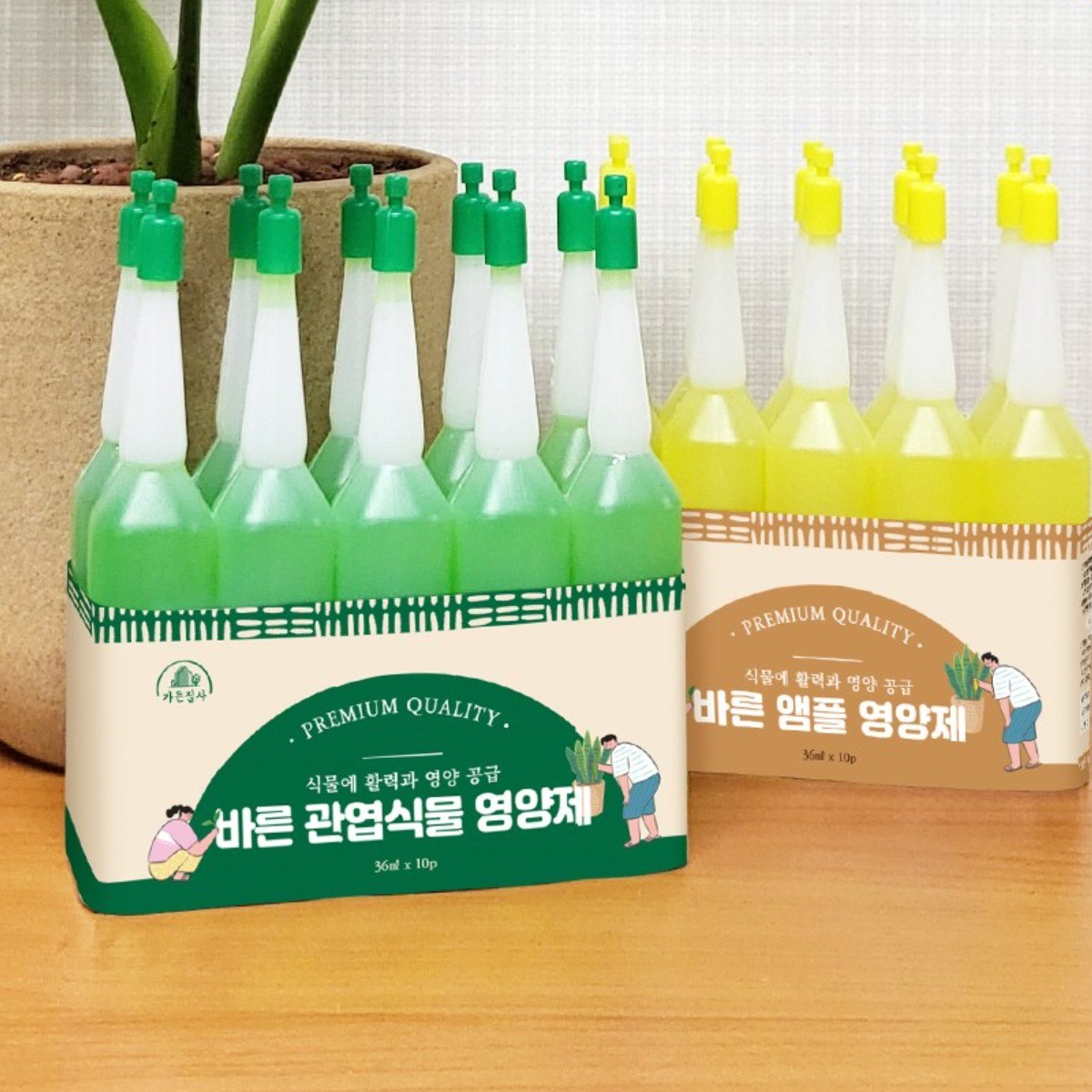 트리맘 식물영양제 10P 종합 꽃 관엽 난 다육이 앰플형 영양제 그린썬 2,850원