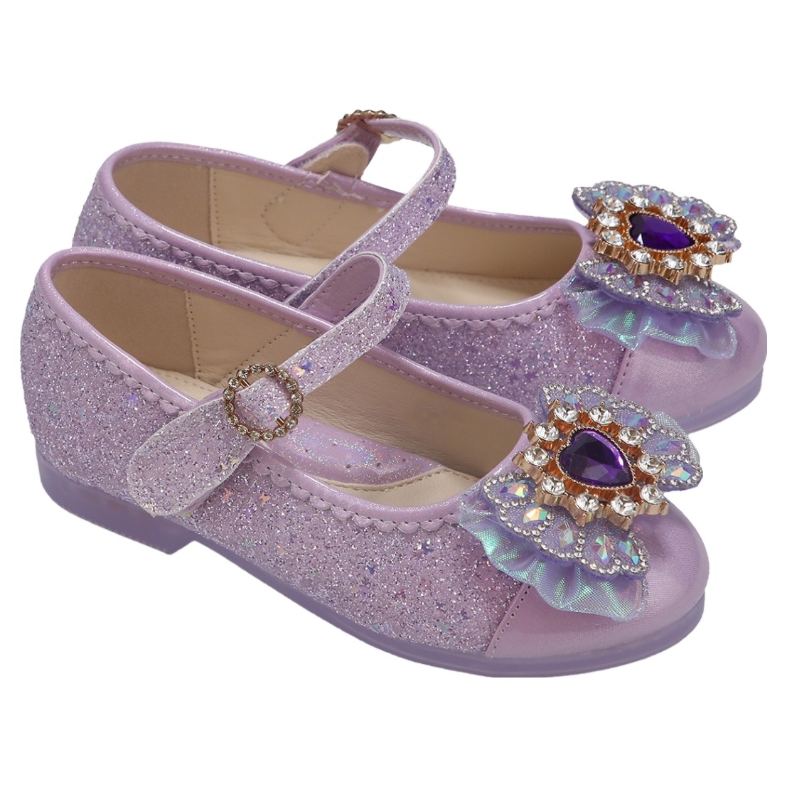 슈펜키즈 여아용 하트 라이팅 공주 플랫 구두 HPKWFFF94W 44,060원