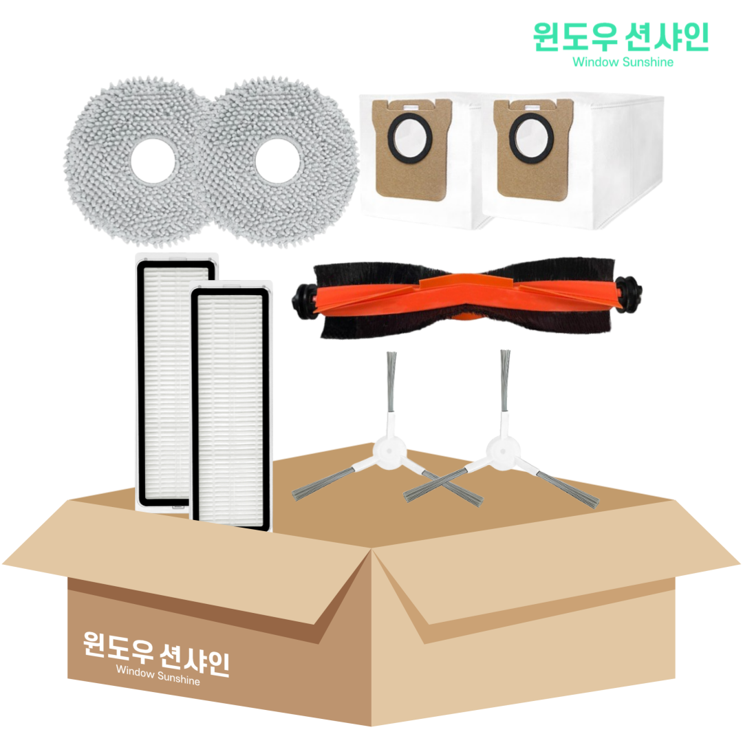 비브랜드 샤오미 X10+ X20+ B116 로봇청소기 소모품 호환용 걸레 더스트백 필터 메인 사이드 브러시 기프트팩 15,900원