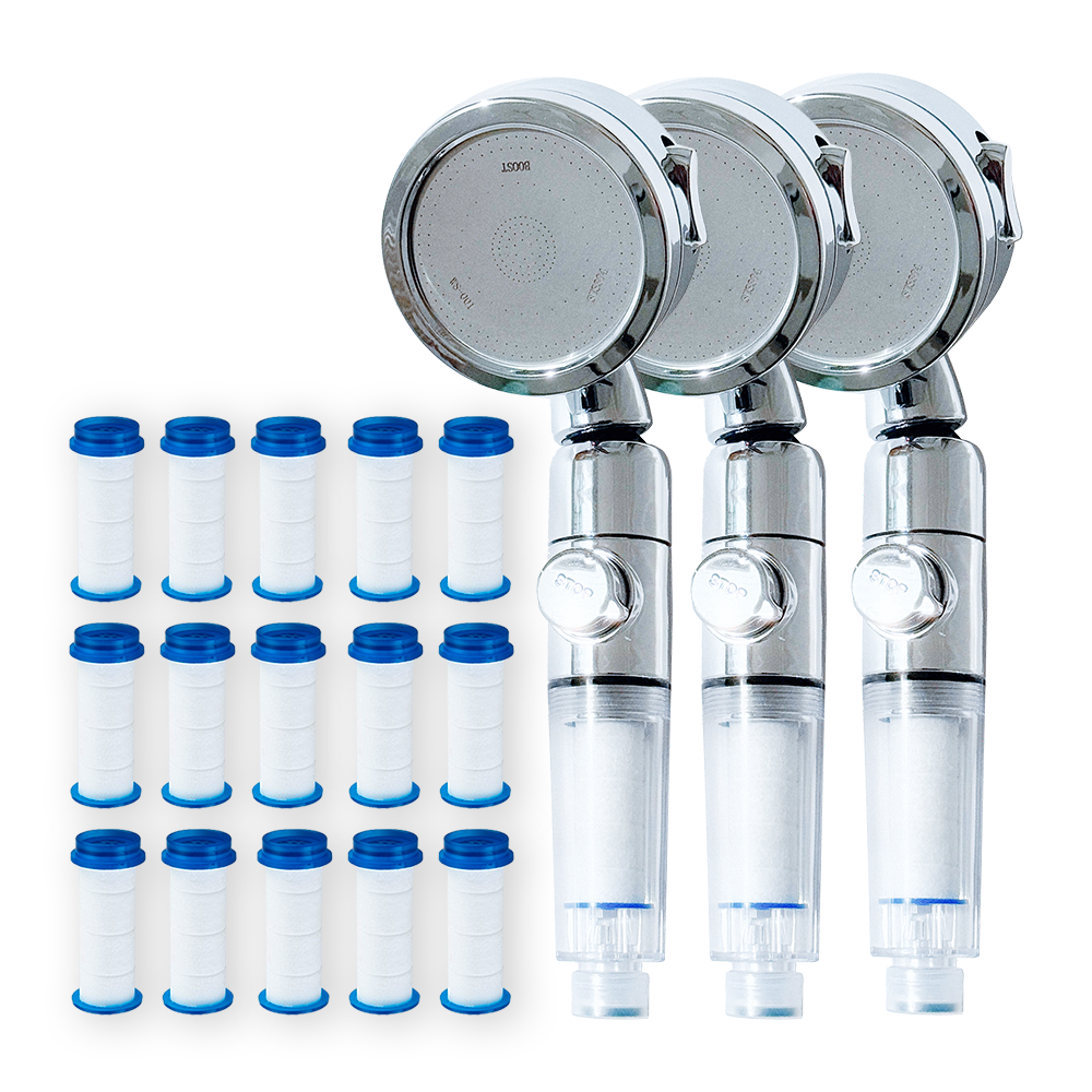 라이프티파이 수압상승 원터치 3단조절 고압 절수 샤워헤드 + 필터 5p 35,690원