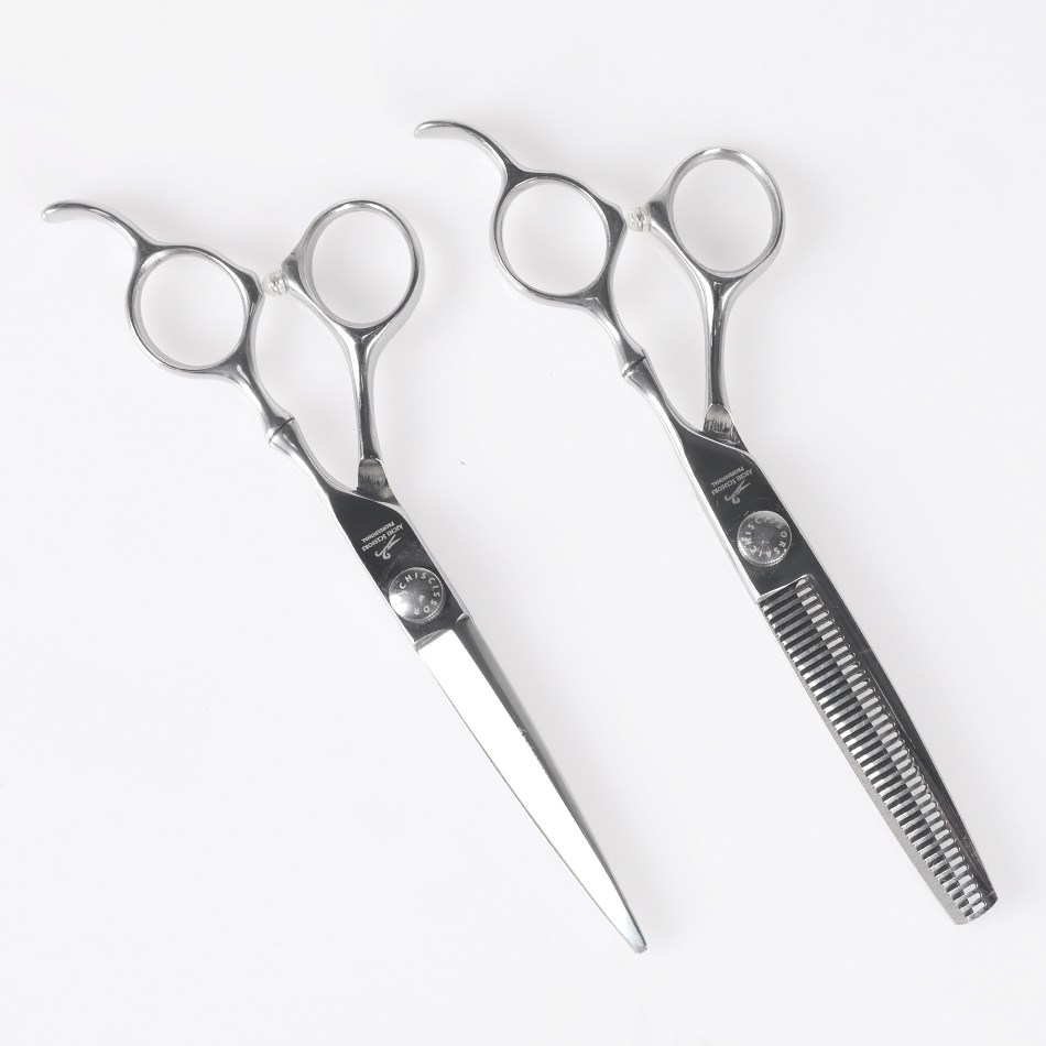 아이치 헤어 홈케어용 커트+틴닝 미용가위 세트 AI-AY SET (5.5 in), 1개, AY SET_5.5 실버 59,800원