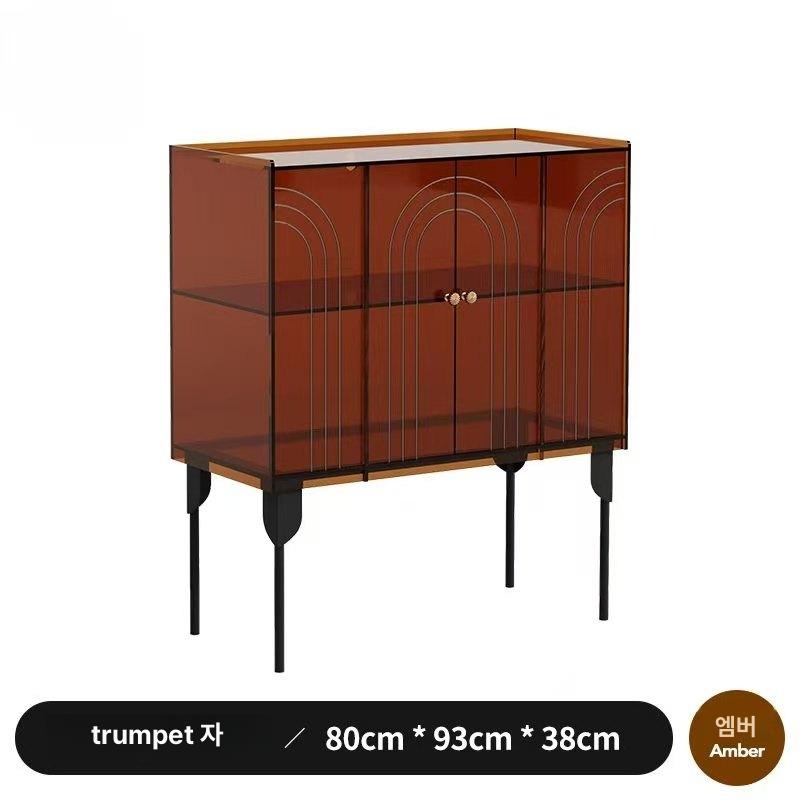 북유럽 위스키장 아크릴 술장식장 양주 와인진열장 선반 사이드장 거실장 535,100원