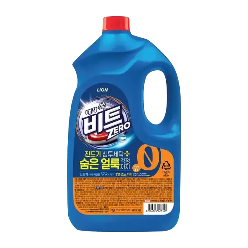 때가 쏙 비트 진드기 침투 세탁 세제 드럼용 4L 4개 액상 빨래 고농축 대용량 업소용 빨래방 100,630원