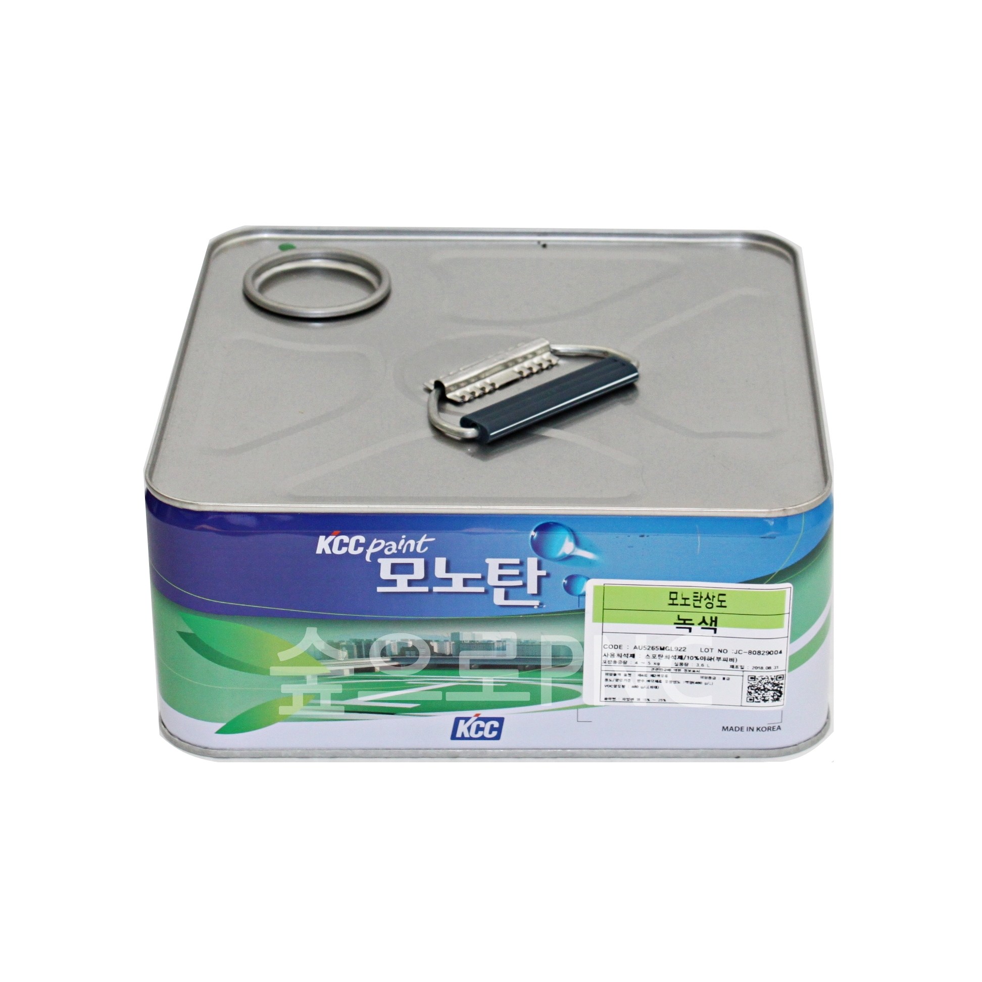 KCC정품 모노탄상도 방수제 3.6L, 녹색,회색, 옥상방수제, 우레탄방수제 55,000원