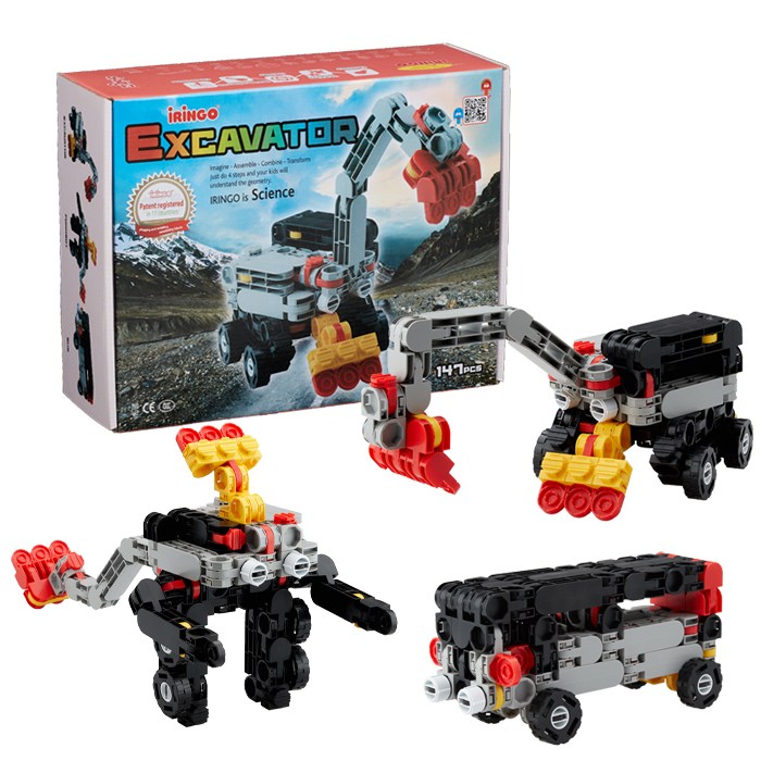 아이링고 굴착기 147pcs 중장비 시리즈 블럭장난감 교구, 혼합색상, 1개 60,000원