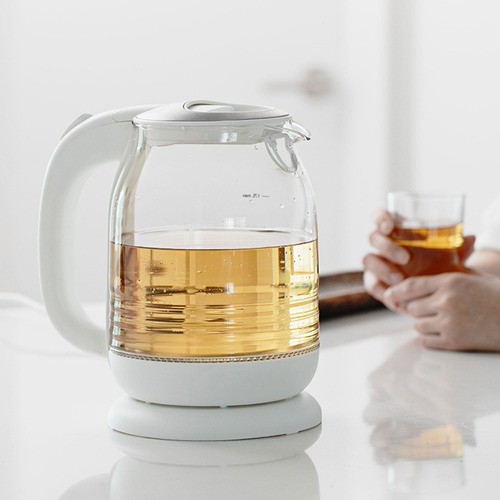 듀플렉스 내열유리 무선주전자 DP-1303EK 전기포트 1.7L 전기 커피포트 가정용 티포트 19,800원