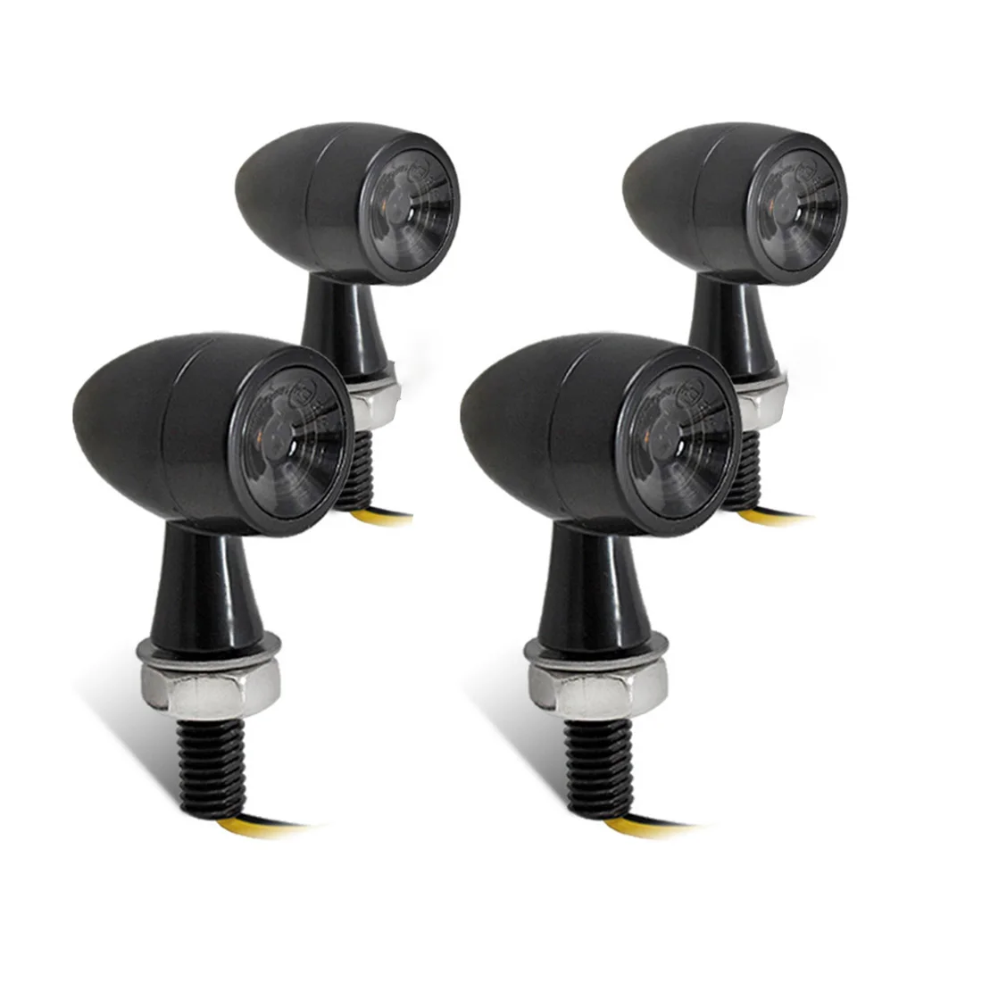 미니 오토바이 LED 회전 신호등 8mm 총알 모터 앰버 깜박임 Led 램프 12V 가와사키 스즈키 야마하 혼다 적 30,400원