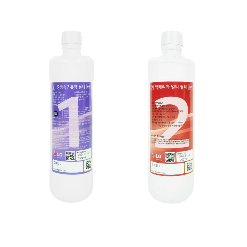 (정품)LG전자 퓨리케어 정수기 중금속7 흡착1번 필터+박테리아 멀티2번 필터 세트/WD100 102 300 301 302 303 500 501 502 503 AW JMB케이블증정 84,140원