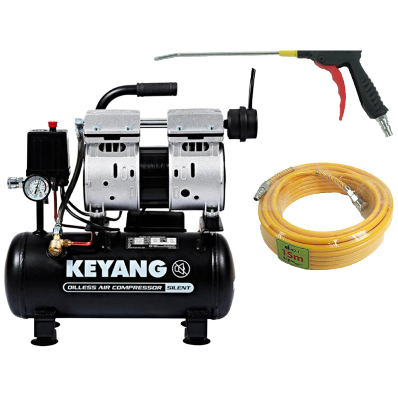 계양 KAC-10SE II 콤프레샤 세트 (본품 + 에어호스 15m + 사출에어건) / 공구명장 159,500원