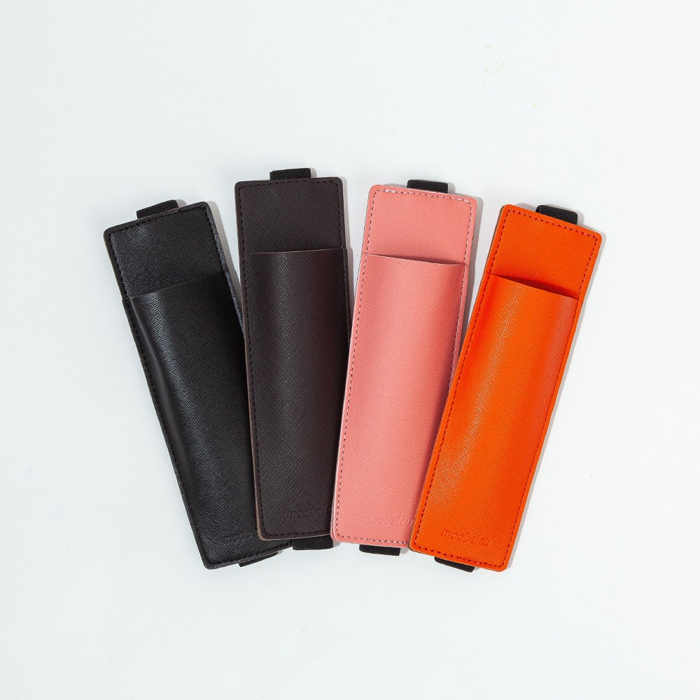 모아베르 밴딩 필통 다이어리 잠금밴드 책갈피용 고정식 펜홀더 볼펜꽃이 펜 파우치 책갈피 북밴드, 밴드형 펜꽃이-다크브라운 8,800원