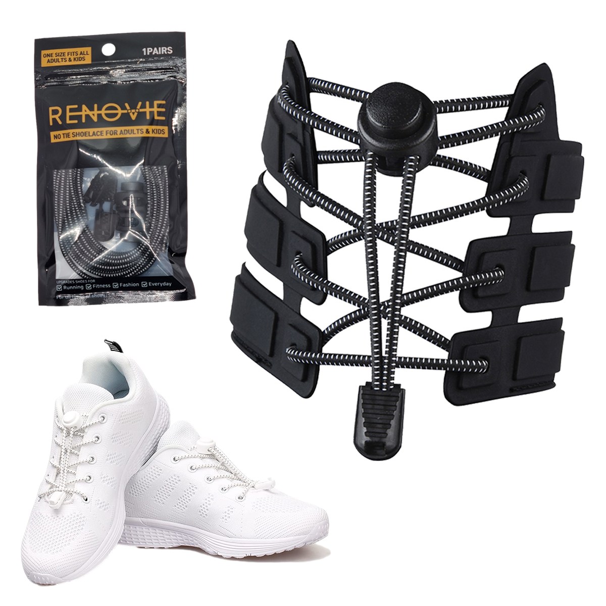 레노비 원터치락 매듭없는 신발끈 클립 6,500원