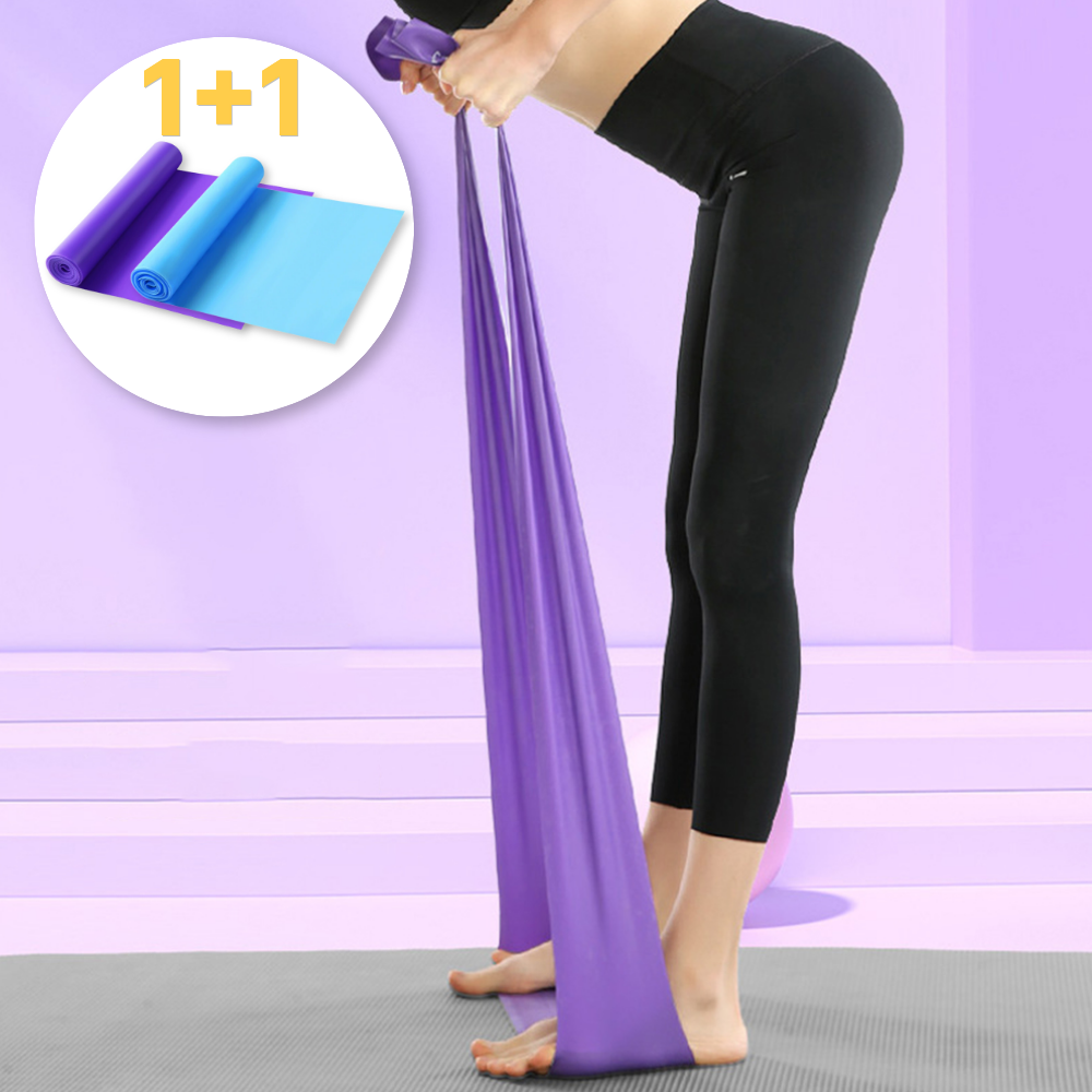 루바르 쭈우욱 늘어나는 스트레칭 요가 밴드, 2개, 블루+퍼플 9,900원