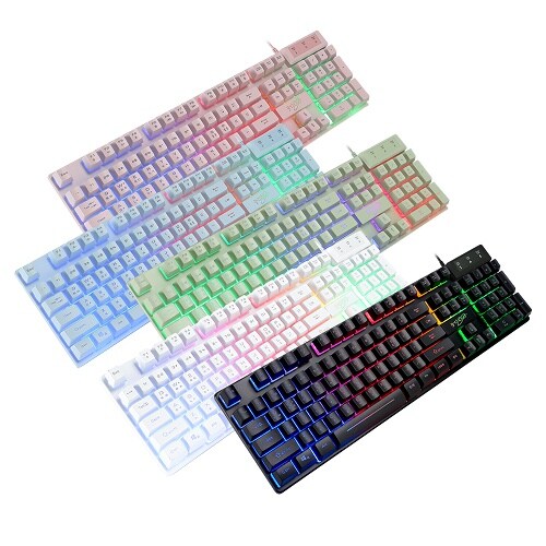 지클릭커 슈퍼히어로 저소음 G3 Plus 레인보우 LED 게이밍 104키 유선 키보드 (그린) 14,900원