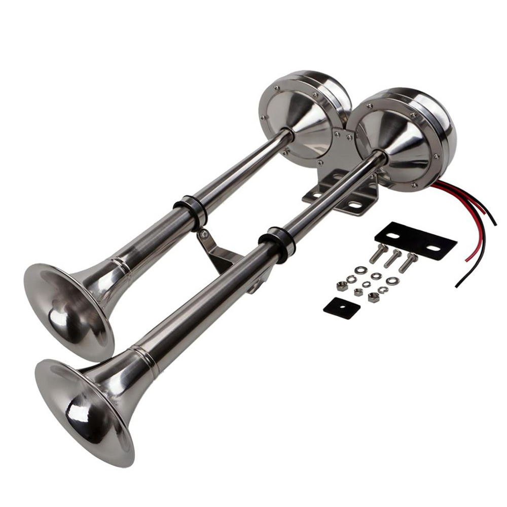 오토비트 쌍나팔 투톤 뱃고동 에어혼(12V전용) 에어크락션 녹슬지 않는 304스테인네스재질 사운드동영상, 12V, 1개 118,610원