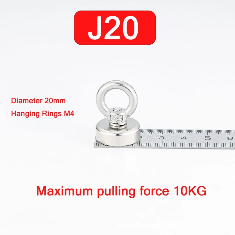 네오디뮴 N52 후크 인양 자석 듀티 카운터싱크 자석 낚시 초강력 자석 홀 아이볼트 희토류 헤비 7,800원