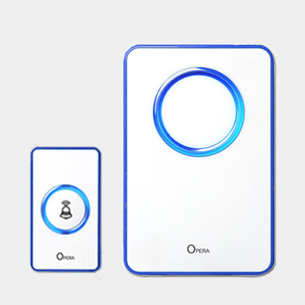 LED 무선초인종 차임벨 호출벨 송신부+수신부 세트 오페라 블루 21,000원