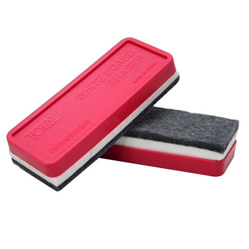 토탈하얀칠판 화이트보드 지우개(2입) 1,000원