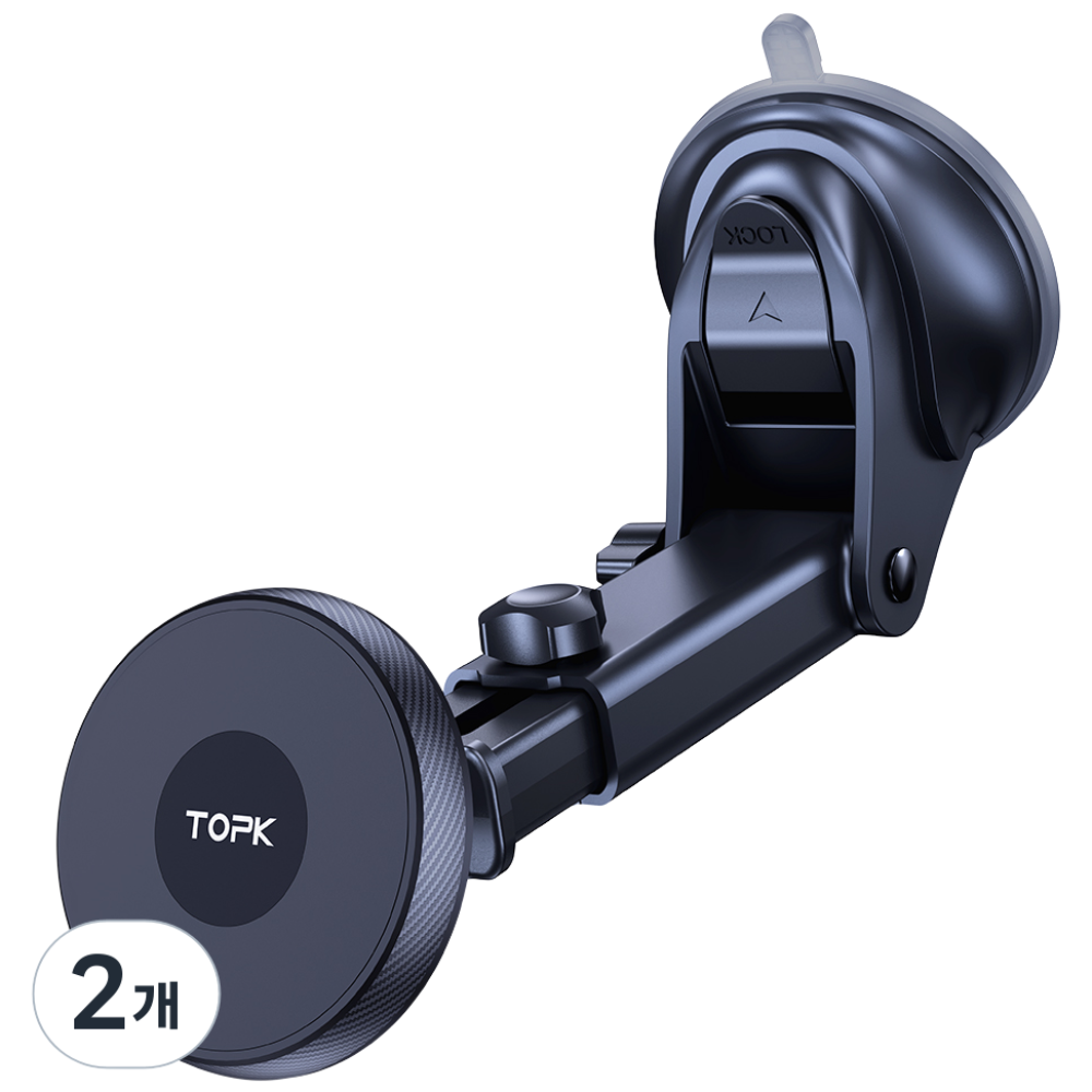 TOPK 마그네틱 차량용 핸드폰 거치대, 마그세이프 핸드폰 거치대, 자동차 계기판 착용 각도 조절기능, 신축 기능 29,000원