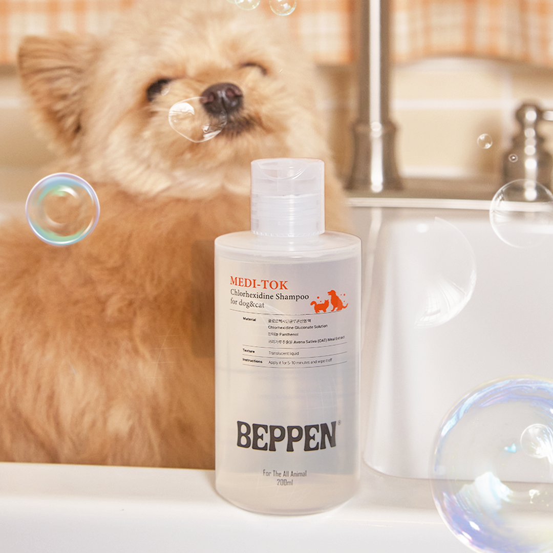 베픈 메디톡 클로르헥시딘 강아지 발사탕 고양이 약용 샴푸 200ml (동물병원 입점완료) 23,650원