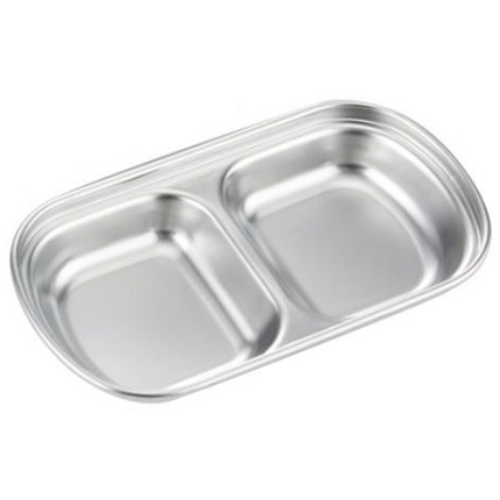 304 스테인리스 2구 3구 4구 반찬 나눔접시 소분접시, 2구접시, 1개 2,800원