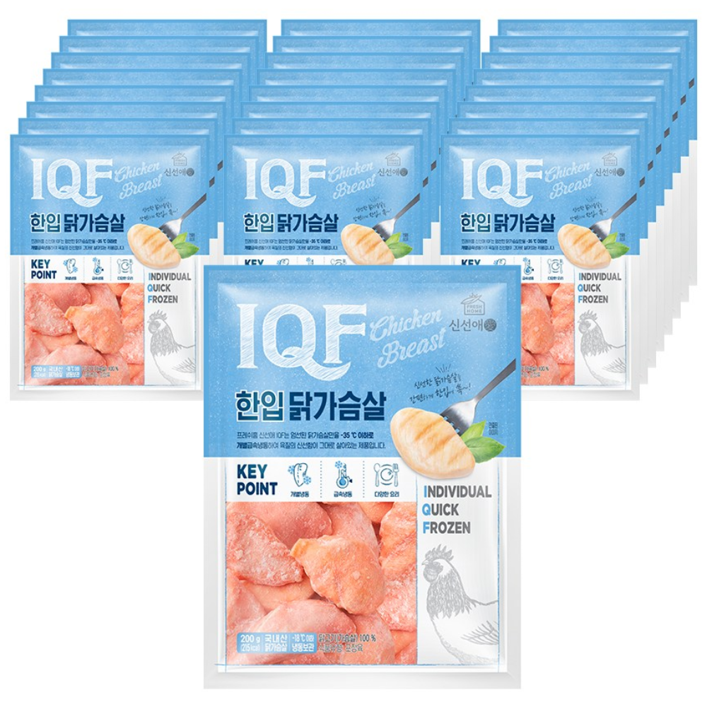 신선애 IQF 한입 닭가슴살 200g, 200g, 25개 50,000원