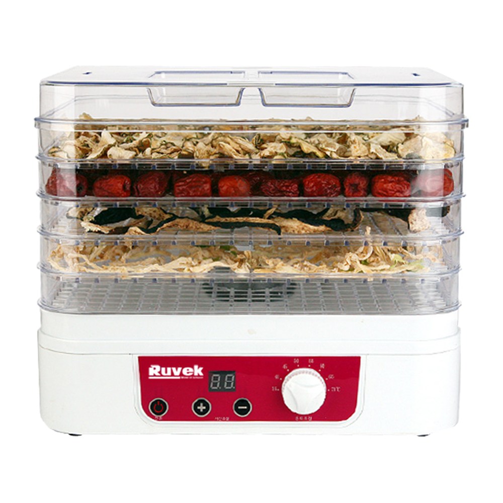 키친아트 식품건조기 미니 대형 5단 투명 트레이 잘마름 음식 야채 과일 고추 간식 가정용 농산물 건조기 45,800원