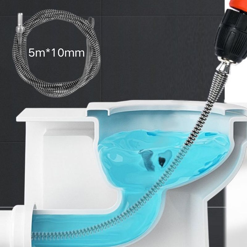 하수도 청소기 강철 와이어 스프링 3m/4m/5m 길이 선택 가능, 실버 10,900원