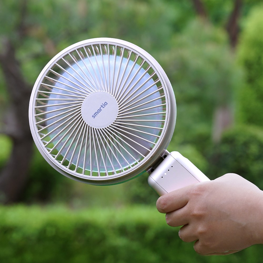스마티아 맘모스팬 빅팬 휴대용 선풍기 탁상용 캠핑용 선풍기 MF1, 쿨 베이지 25,800원